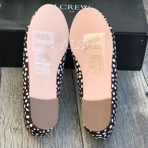 J.Crew Leopard Calf Hair Cora Loafers W AUTHENTIC - Picture 6 of 7